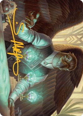 Speakeasy Server Art Card (Gold-Stamped Signature)
