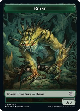 Beast // Saproling Double-Sided Token
