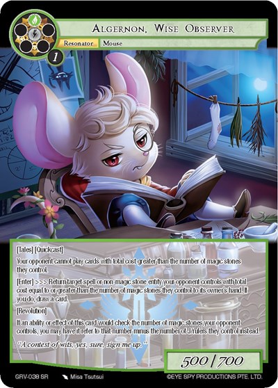 Algernon, Wise Observer