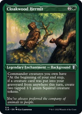 Cloakwood Hermit (Foil Etched)
