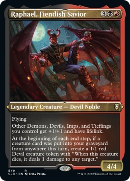 Raphael, Fiendish Savior (Foil Etched)