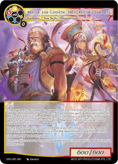 Magna and Lenneth, the Twelfth Olympians