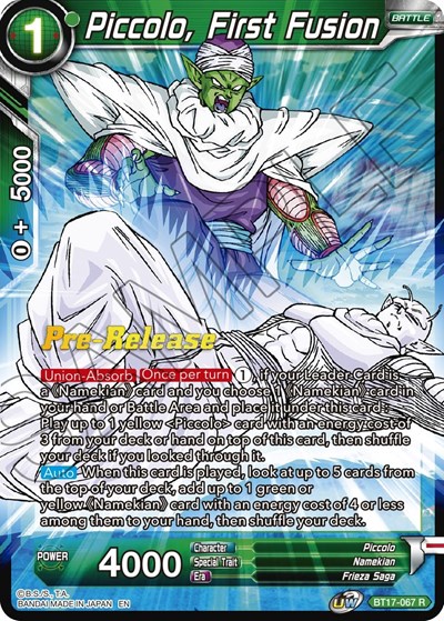 Piccolo, First Fusion