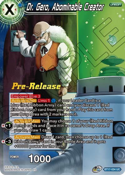 Dr. Gero, Abominable Creator