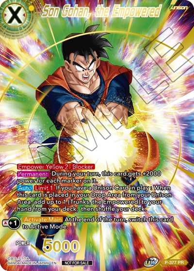 Son Gohan, the Empowered (Gold Stamped)