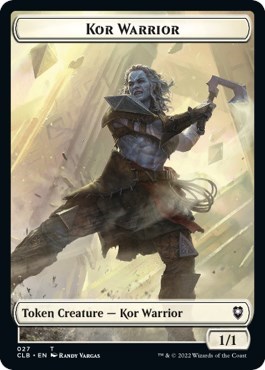 Kor Warrior // Wizard Double-Sided Token