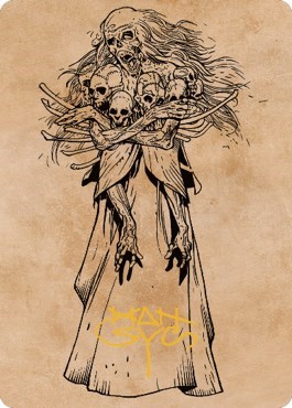 Myrkul, Lord of Bones Art Card (73/81) (Gold-Stamped Signature)