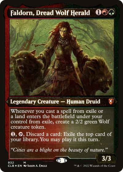 Faldorn, Dread Wolf Herald (Display Commander) - Thick Stock