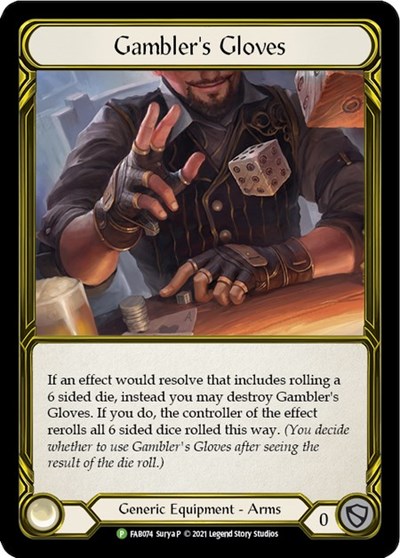Gambler's Gloves (Golden) - FAB074