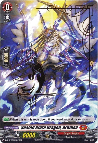 Sealed Blaze Dragon, Arhinsa (Hot Stamped)