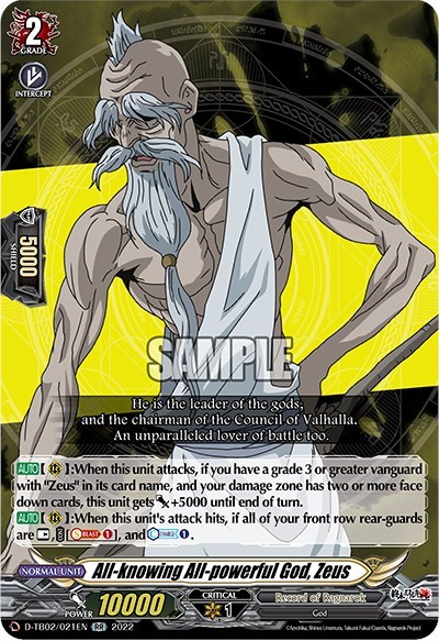 All-knowing All-powerful God, Zeus