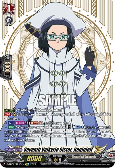 Seventh Valkyrie Sister, Reginleif (SP)