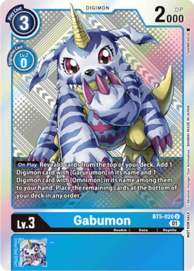 Gabumon (X Record Pre-Release Tournament Winner Card)