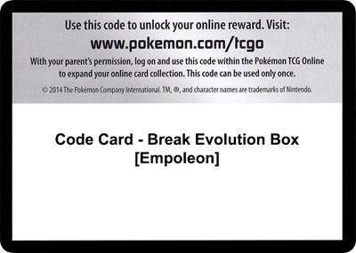Code Card - Break Evolution Box [Empoleon]