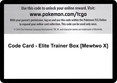 Code Card - Elite Trainer Box [Mewtwo X]