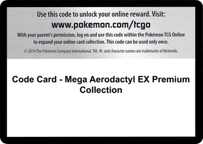 Code Card - Mega Aerodactyl EX Premium Collection