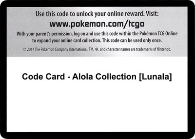 Code Card - Alola Collection [Lunala]