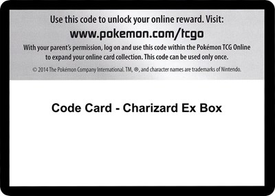 Code Card - Charizard EX Box