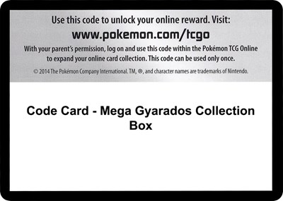 Code Card - Mega Gyarados Collection Box