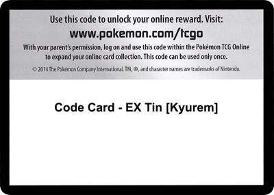 Code Card - EX Tin [Kyurem]