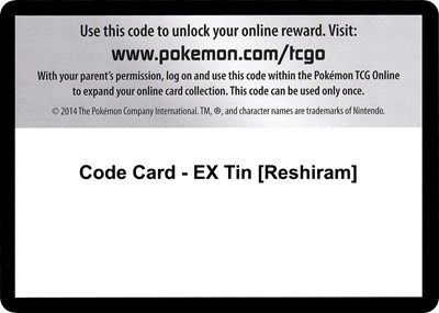 Code Card - EX Tin [Reshiram]