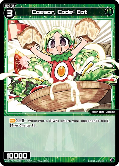 Caesar, Code: Eat