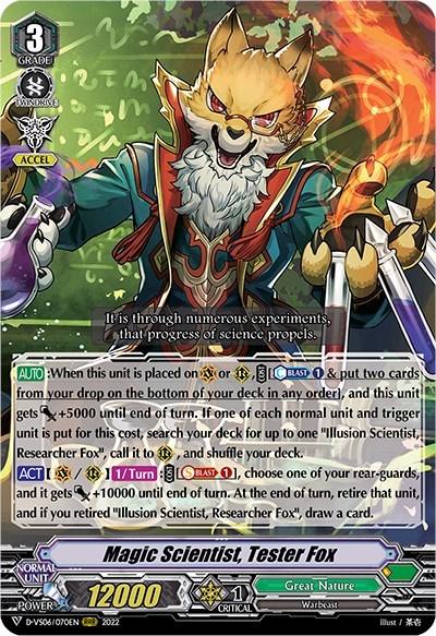 Magic Scientist, Tester Fox