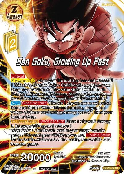 Son Goku, Growing Up Fast (ZENKAI Celebration Pack)