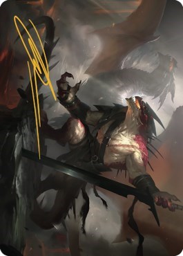 Rivaz of the Claw Art Card (Gold-Stamped Signature)
