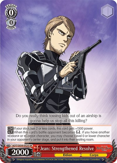 Jean: Strengthened Resolve (SR)