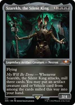 Szarekh, the Silent King (Display Commander) (Surge Foil) - Thick Stock