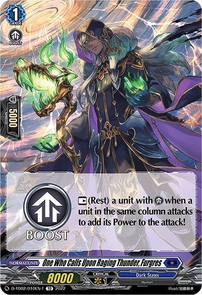 One Who Calls Upon Raging Thunder, Furgres (Tutorial Card)