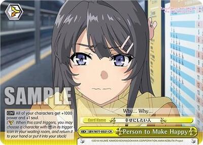 Person to Make Happy