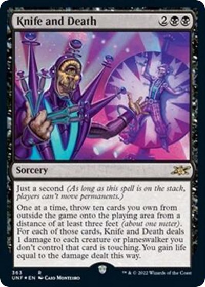Knife and Death (Galaxy Foil)