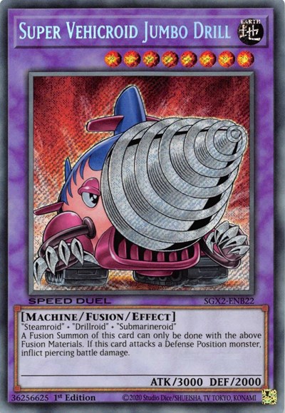 Super Vehicroid Jumbo Drill (Secret Rare)