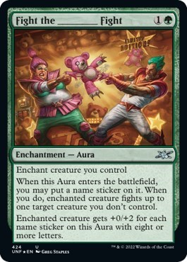 Fight the _______ Fight (Galaxy Foil)