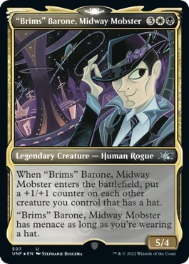 "Brims" Barone, Midway Mobster (Showcase) (Galaxy Foil)