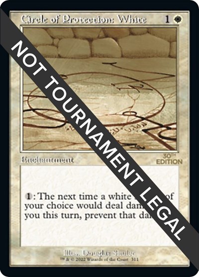 Circle of Protection: White (Retro Frame)