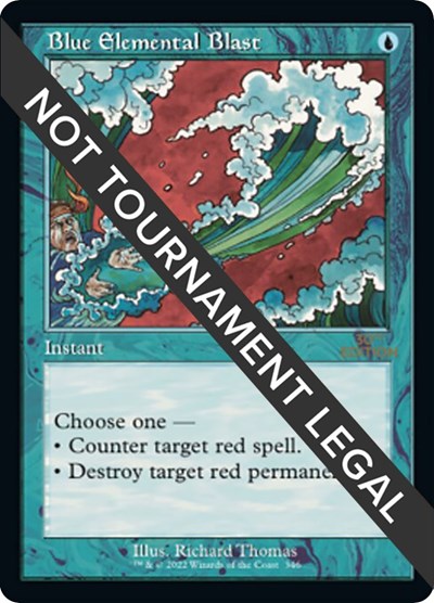 Blue Elemental Blast (Retro Frame)