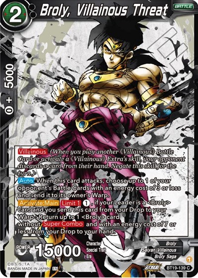 Broly, Villainous Threat