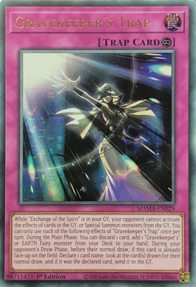Gravekeeper's Trap (Ultra Pharaoh's Rare)