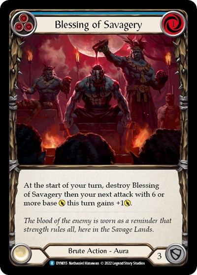 Blessing of Savagery (Blue)