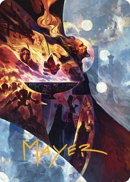 Urza's Command Art Card (Gold-Stamped Signature)