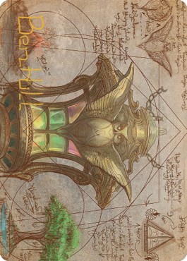Chromatic Lantern Art Card (Gold-Stamped Signature)