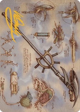 Staff of Domination Art Card (Gold-Stamped Signature)