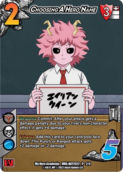 Choosing A Hero Name (Pro Hero Nationals 2022)