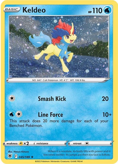 Keldeo - 045/189 (Cosmos Holo)