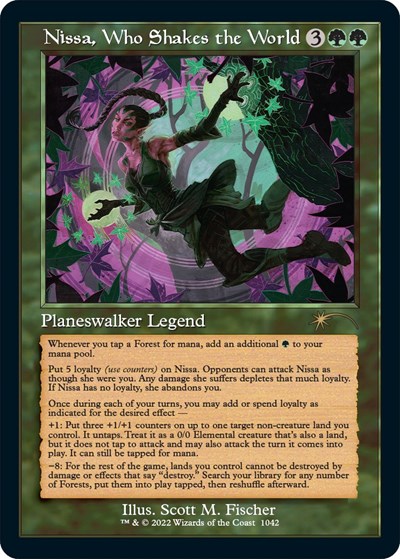 Nissa, Who Shakes the World (Retro Frame)