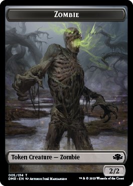 Zombie // Elemental Double-sided Token