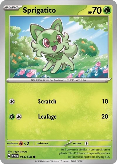 Sprigatito - 013/198 (Mirage Holo)